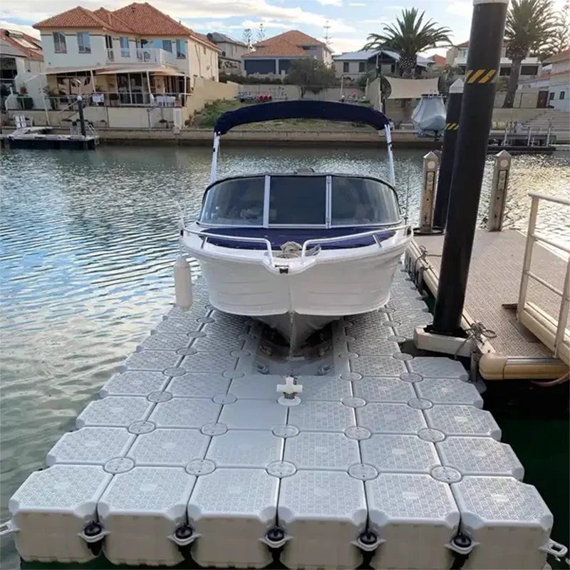 Plastic Floating Jetski Pier System Modular Floating Dry Dock for Boat Lift