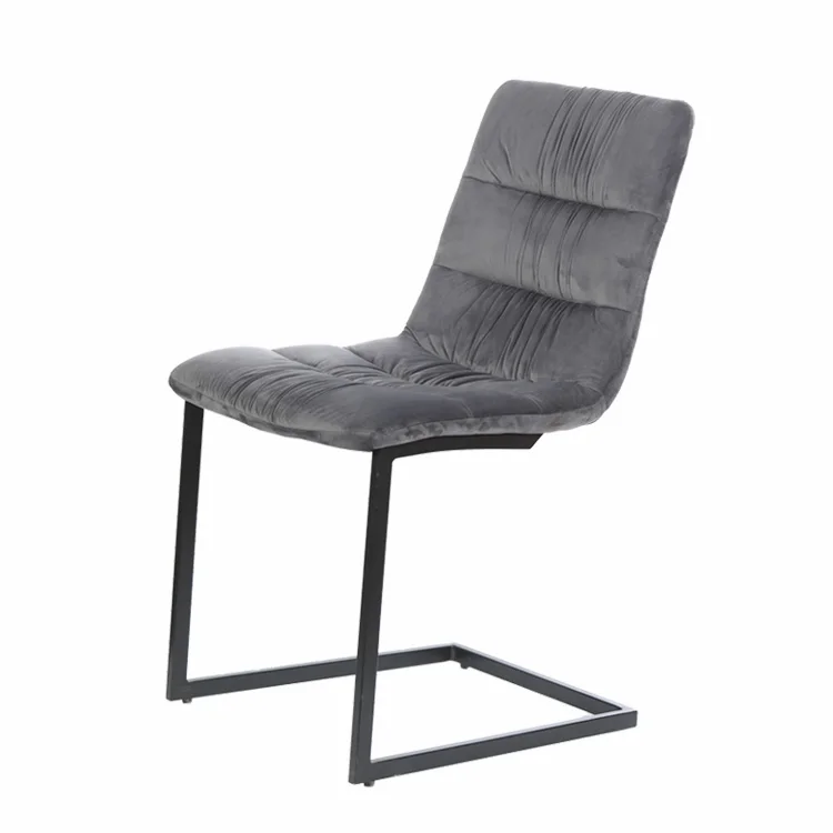 Nordic Dining Chair Modern Classic Design Grey Luxury Upholstery Casual ...