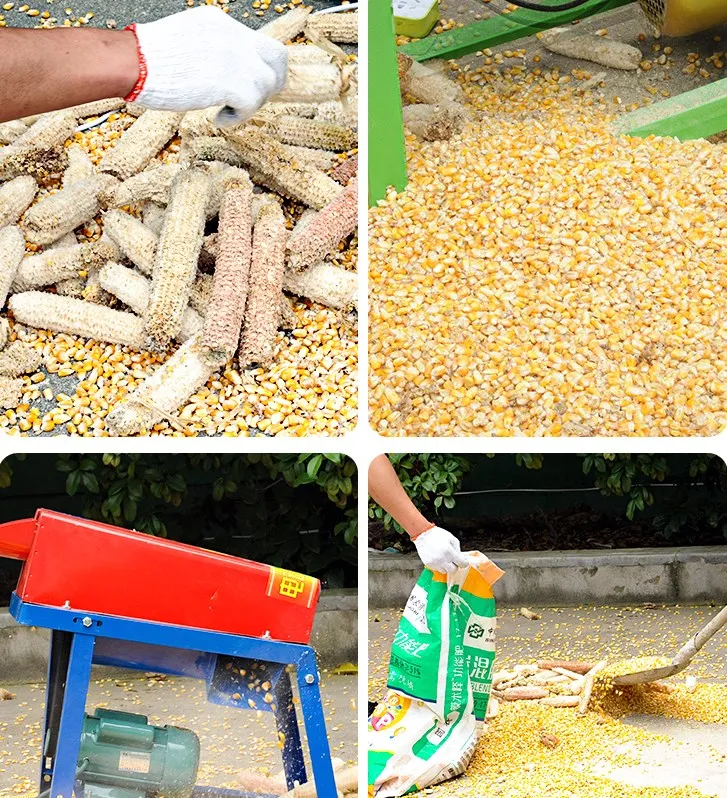 Mini Maize Thresher Machine Removing Corn Cob Separator Threshing Machine