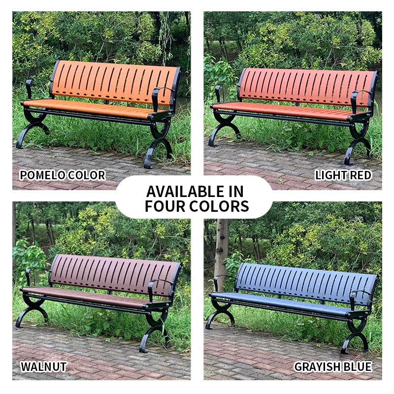 product low price outdoor garden benches outdoor chair made of plastic board-60