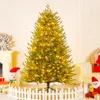 15m 3D PE automatic tree with lights-pre-wrapped 210 warm LED