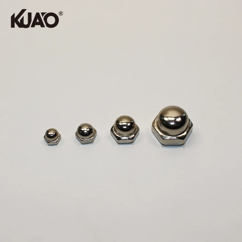 Carbon Steel Acorn Cap Nuts Dome Head Hex Nuts Assorted Sizes for Hardware Machinery and DIY Fastening