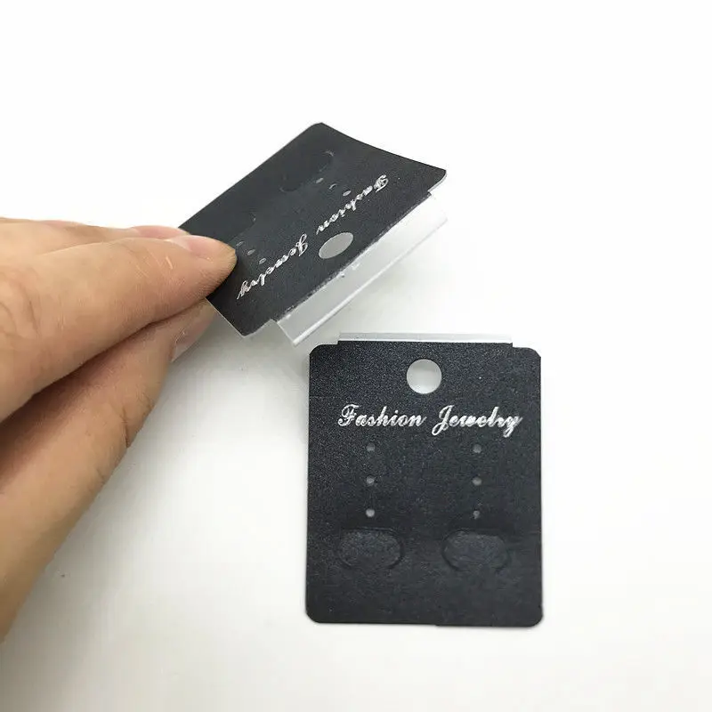 Quake Paper Card for Hoop Stud Dangle Drop Earring Earrings Jewelry Holder Hanging Display Packing Card Custom logo Is Available