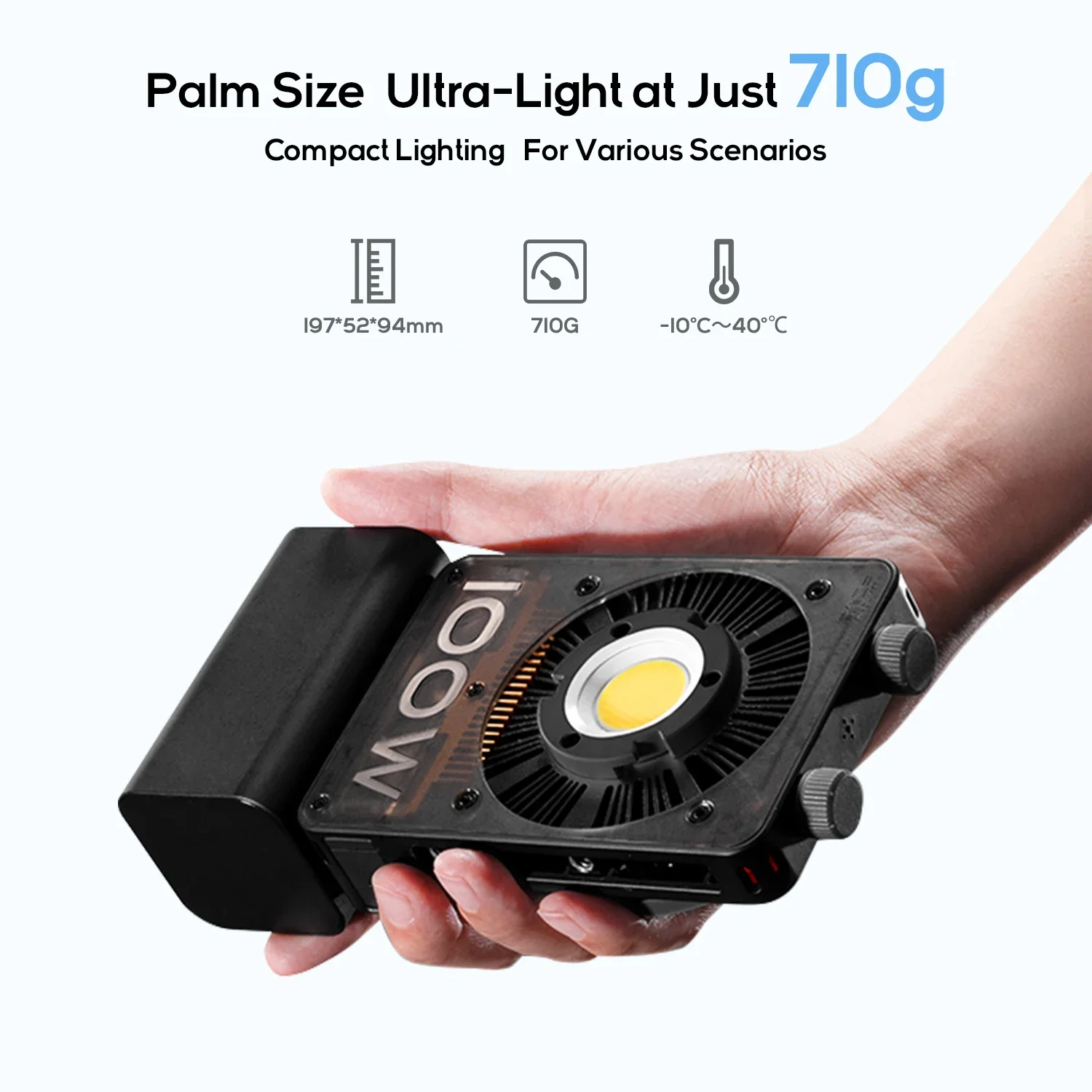 ZHIYUN-luz Led COB De Mano Oficial CINEPEER CX100, 100W, Luz De