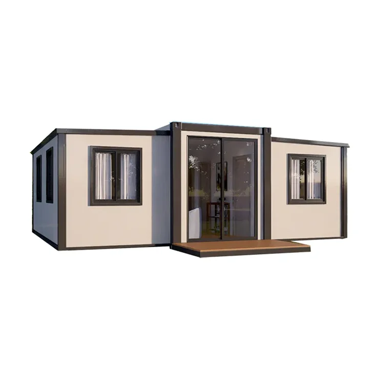 Factory Custom  20ft 10ft 30ft Prefabricated Holiday Hut  Prefab Folding Expandable Container House Hotel Guest Home for Resort