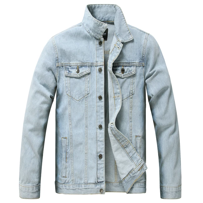 sky blue denim jacket