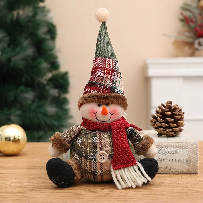 Santa Claus Christmas Doll Merry Christmas Decorations for Home Elk Christmas Ornaments Xmas Tree Decor 2022 Navidad Natal Gifts