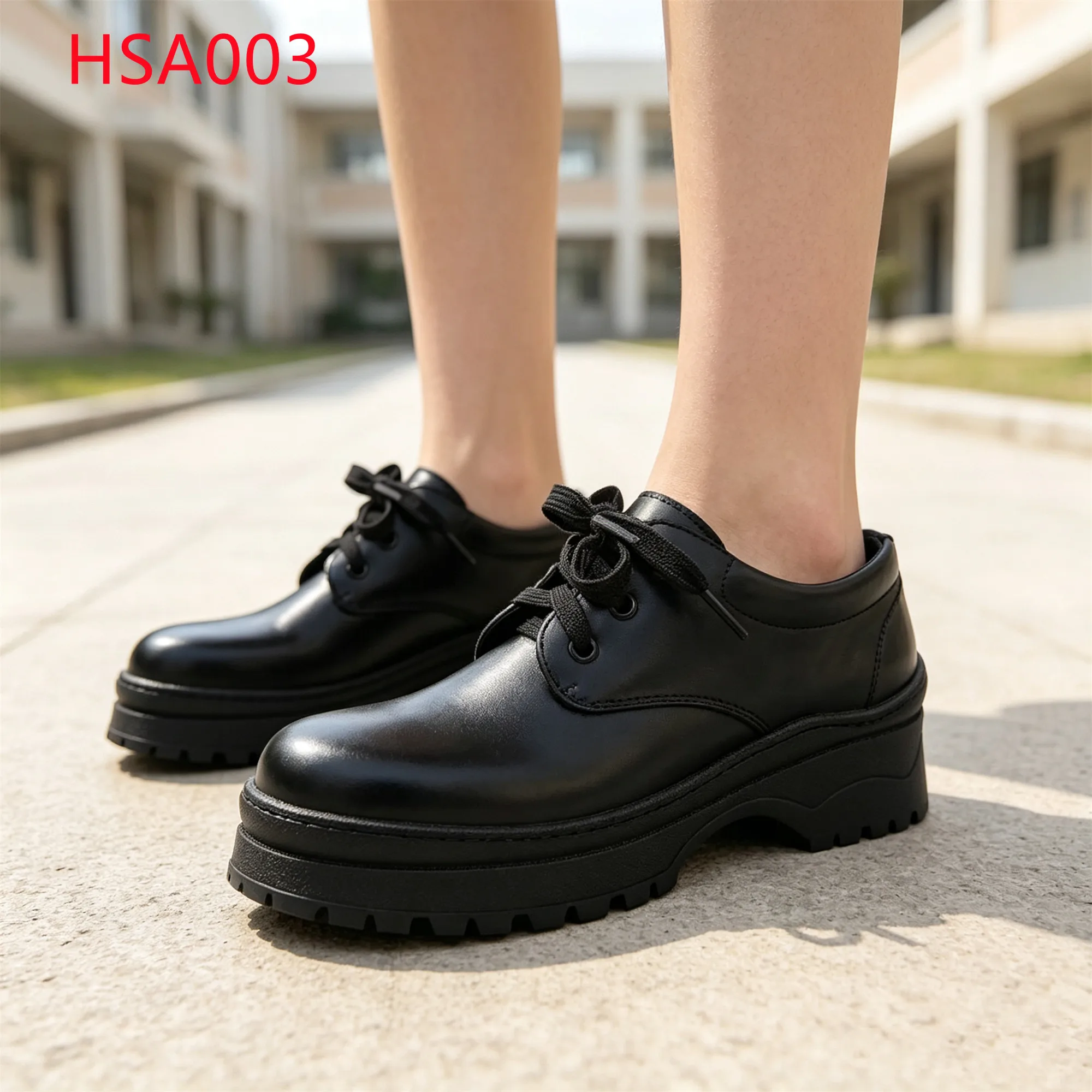 LXG,Campus Commute Walking School Dress Shoes Kenya Popular Cultural Performance Kinds of Leather Upper Student Shoes HSA003
