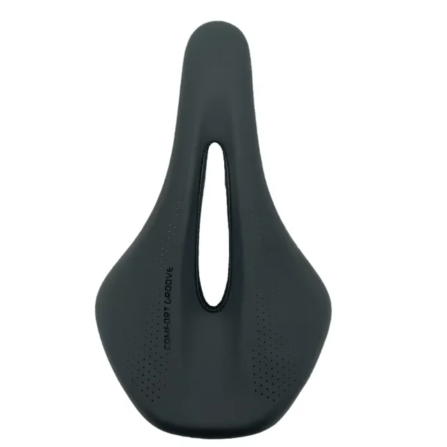 Chaunts PVC Leather Bicycle Saddle Comfortable Soft Road Bike Seat for Mountain Bike Riding