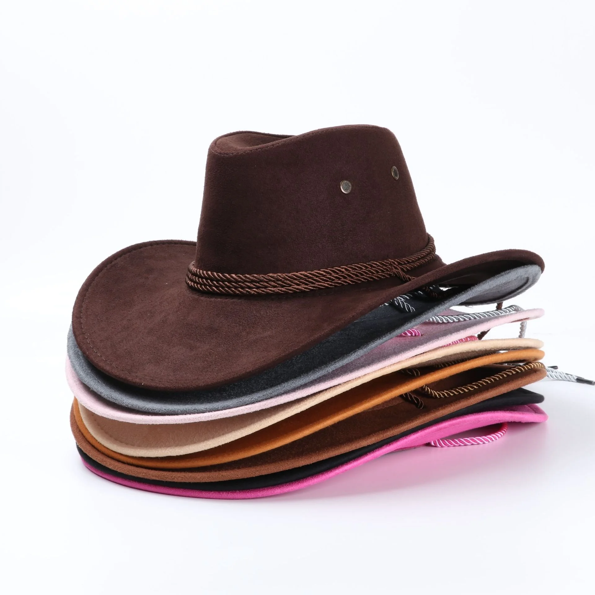 WD-A912 Wholesale Western Style Suede Outdoor Hat for Men