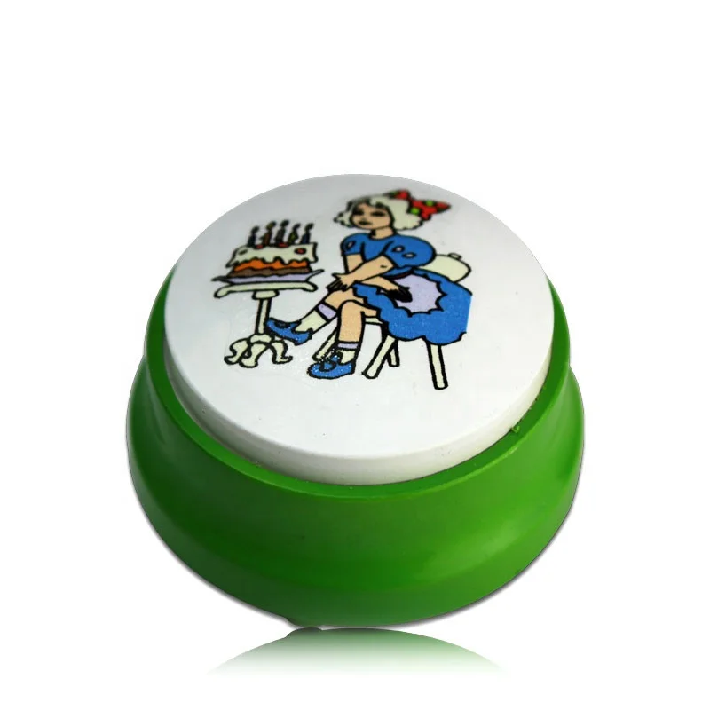 Factory Mini Answer Buzzers Custom Sound Button for Gift Happy Birthday Christmas Gift Music Box Funny Easy Talking Button