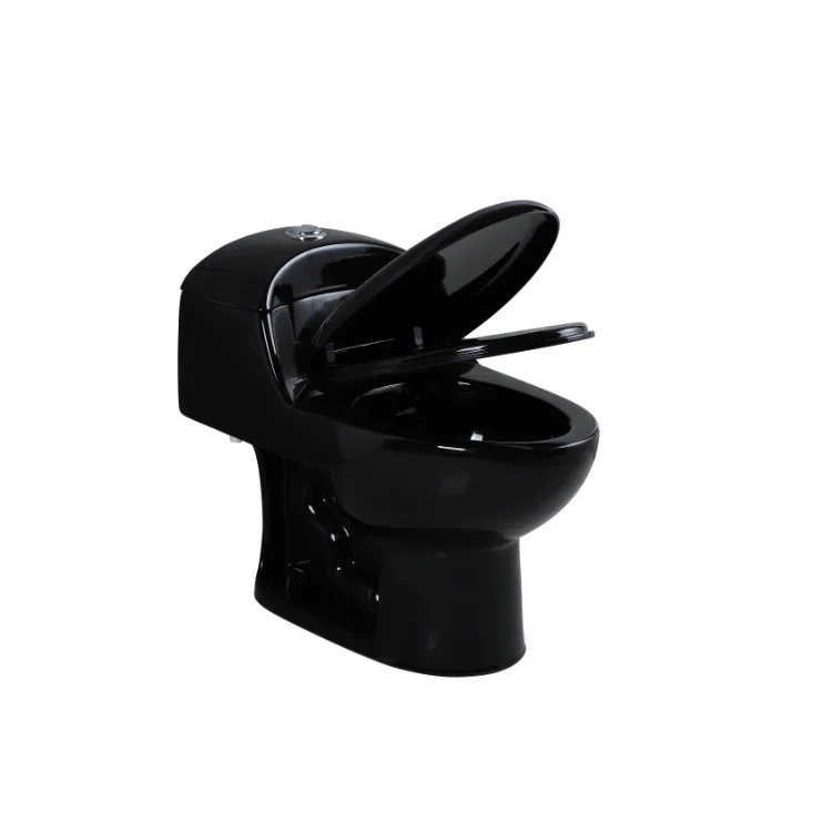 Wholesale One Piece Toilet Bowl Siphonic Bathroom Black Inodoro WC Dual Flush America Toilets