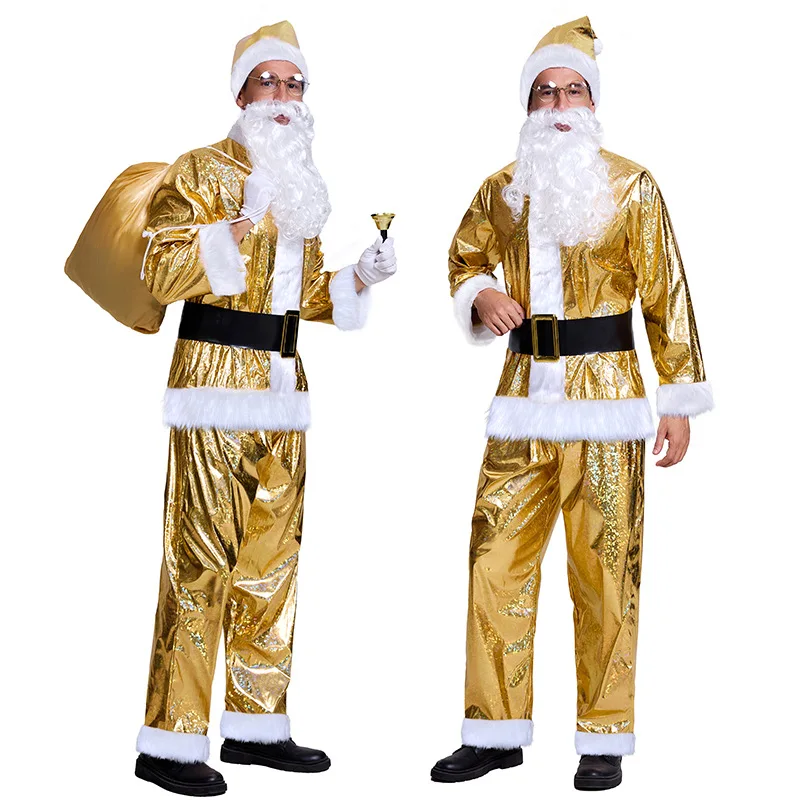 Men's Golden Santa Claus Full Set