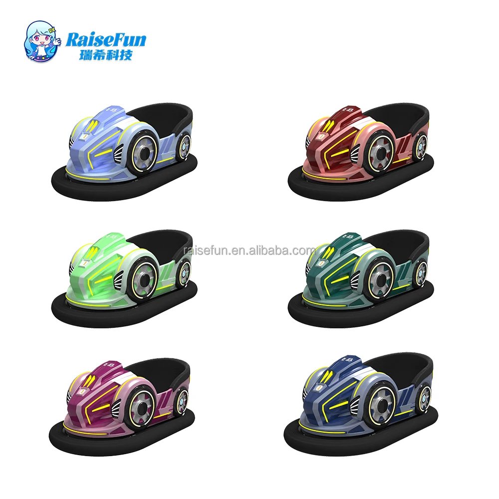 RaiseFun Hot Bumper Cars Sale Outdoor Indoor Bumper Car Electric LED Lighted Battery Charging for Kids Adults Amusement Park