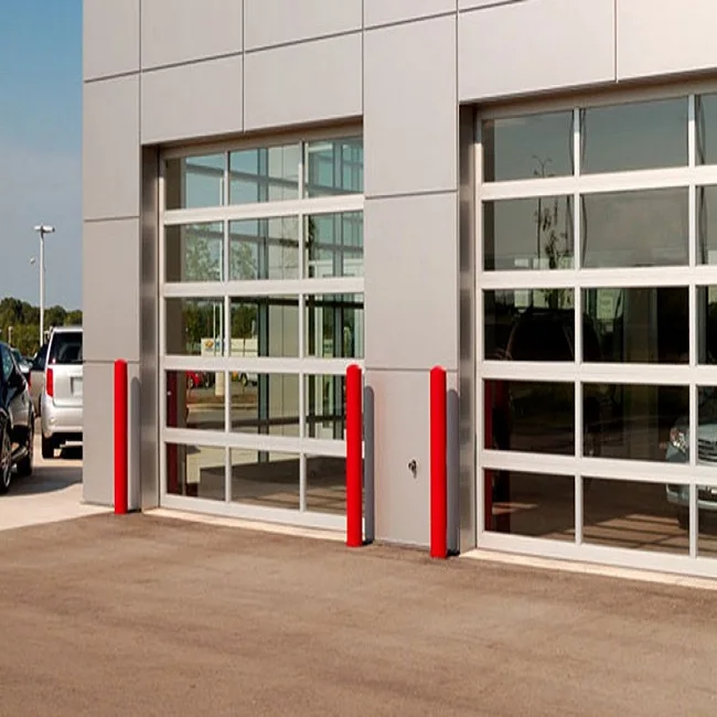 Cheap Garage Doors Residential Automatic Factory Direct Supply Automatic Garage Plain Glass Door Commercial Garage Door 10x10