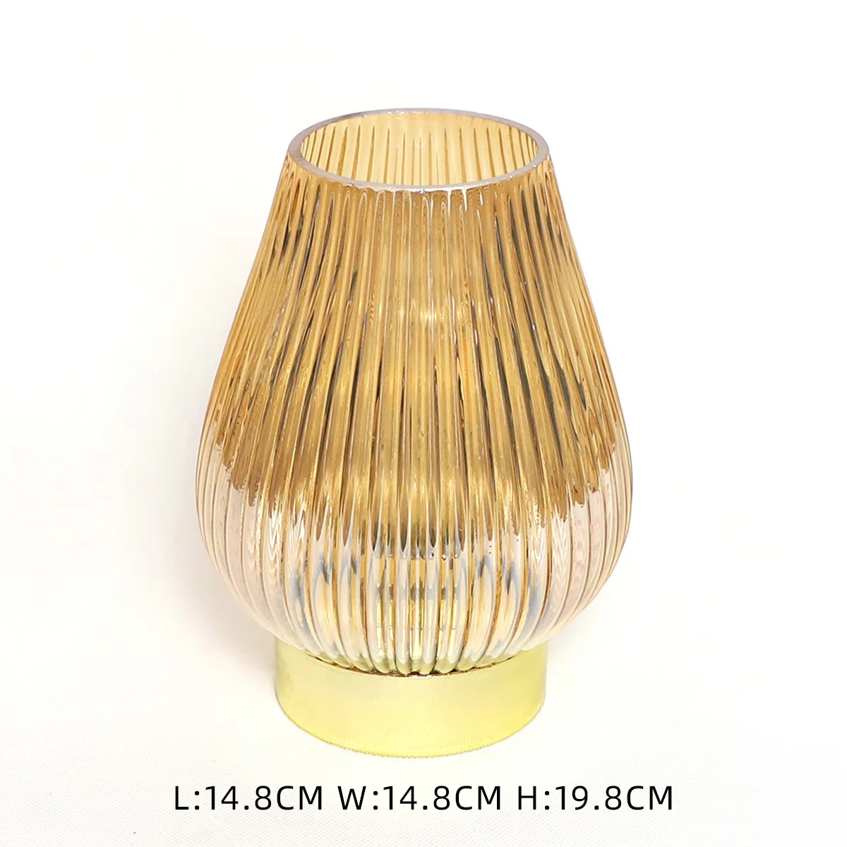 High quality Luxury glass LED dining table lamp hotel night light lamp for decoration factory