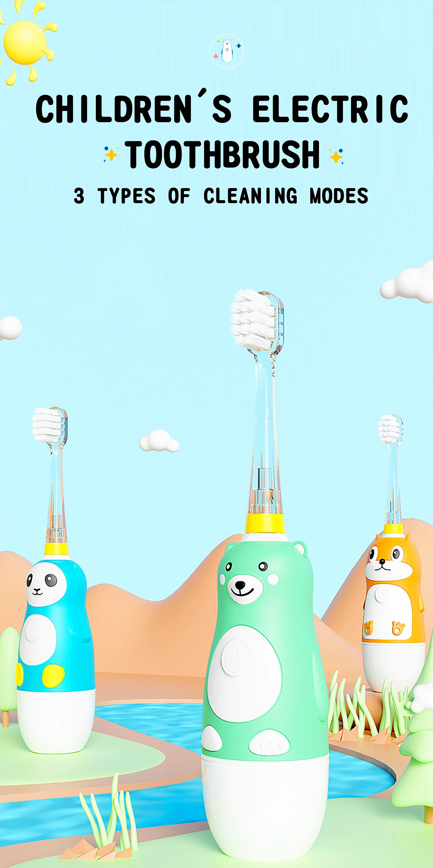 3 Mode Adjustable Portable Wireless Inductive Charger Children Electric