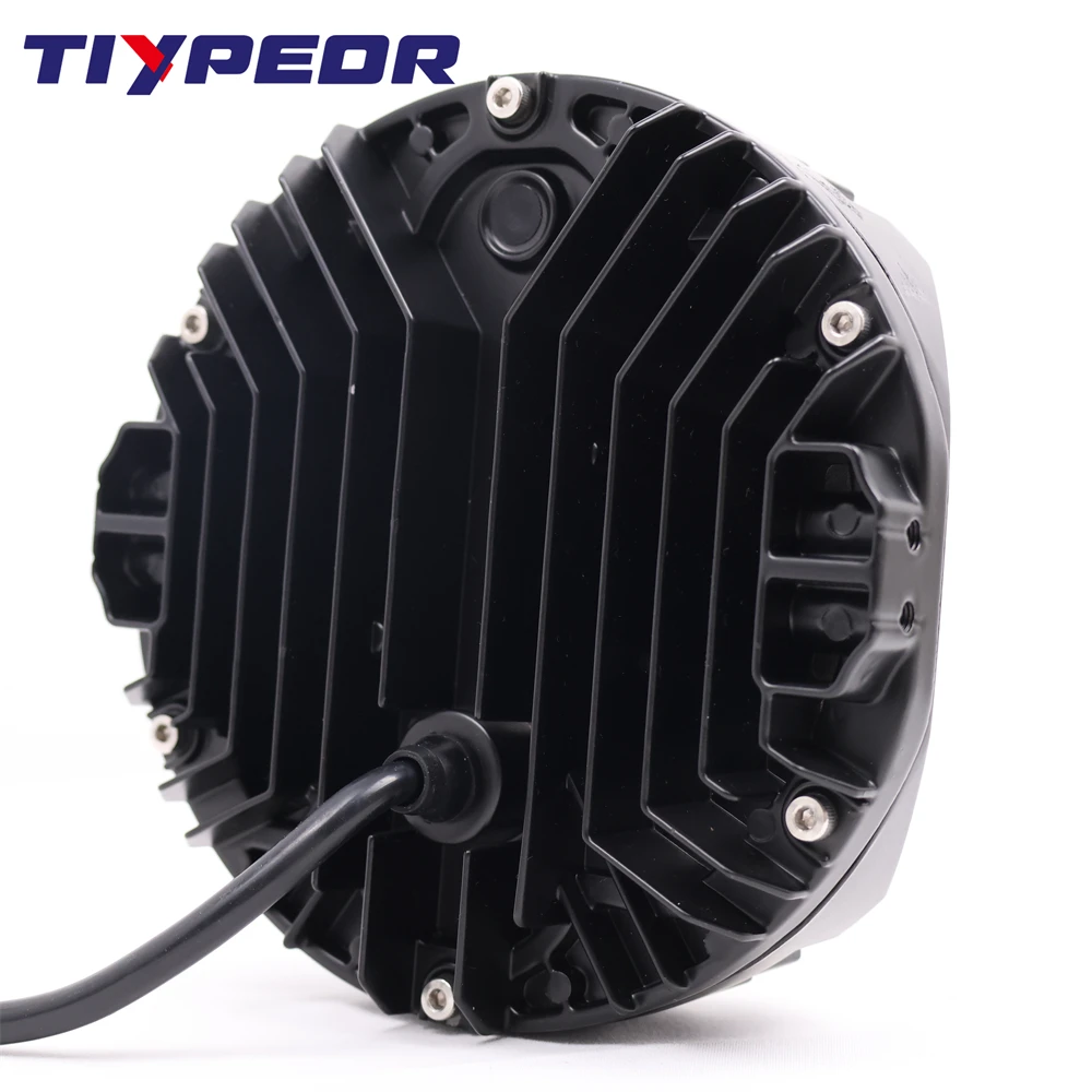TIYPEOR Front Bumper 5inch Led Headlights 4x4 Lights Offroad Led Spotlight for jeep wrangler Jk Harley Modified Work Lamp DRL factory