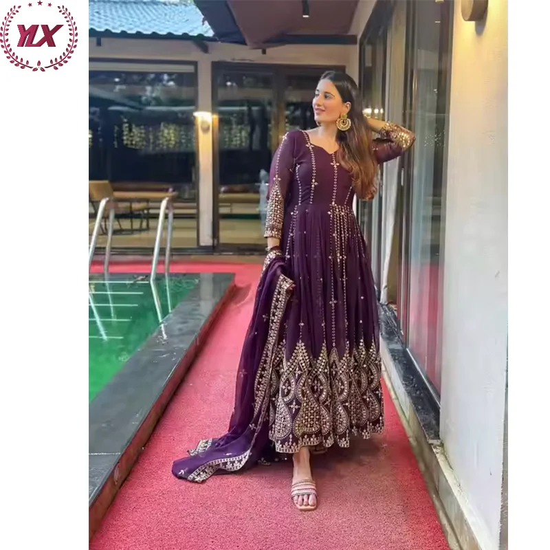 2025 Luxury Embroidered Abaya Dress Modest Muslim Prayer Apparel Traditional Clothing Accessory - Image 3