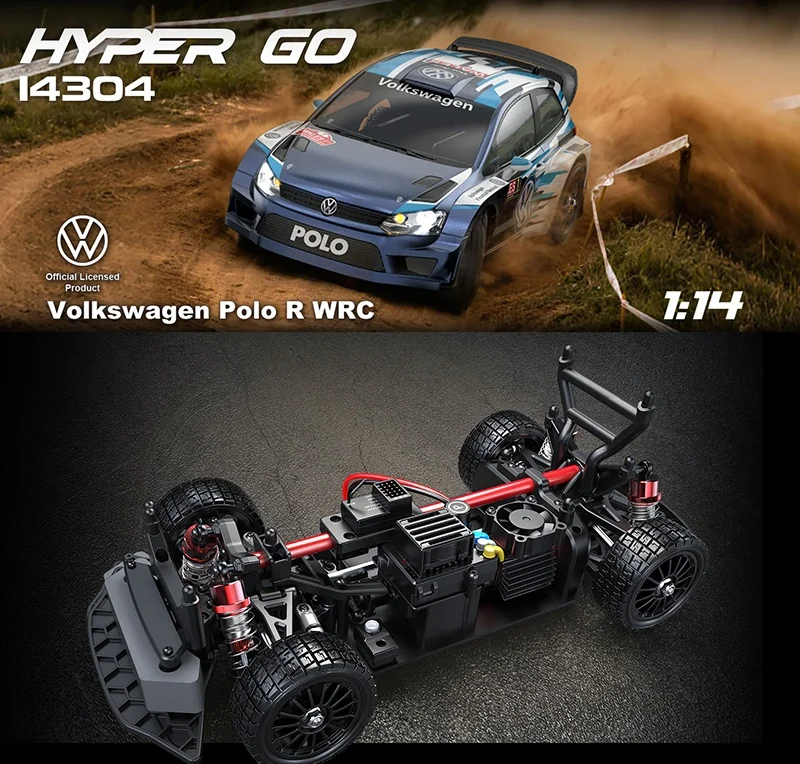 MJX Hyper Go 14304 RC Rally Car - Metal Chassis & Brushless Motor