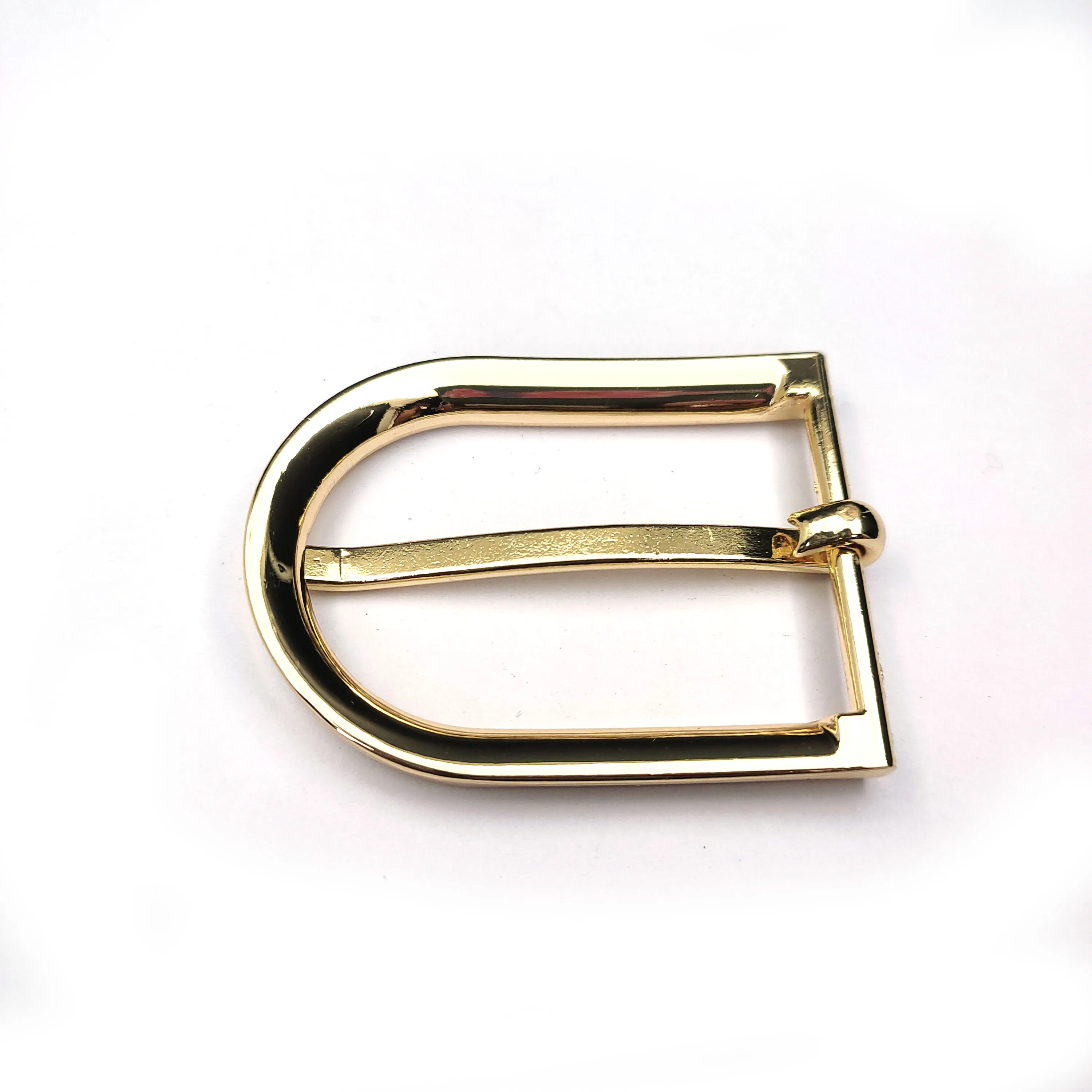 Wholesale Safety Pin Types Of Belt Buckle Solid Brass Double Pin Buckle