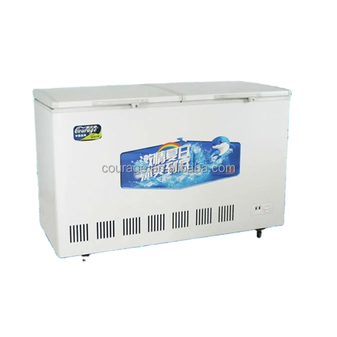 トアページ BD-358両開きドア高商用グレードチェストフリーザー358L220V