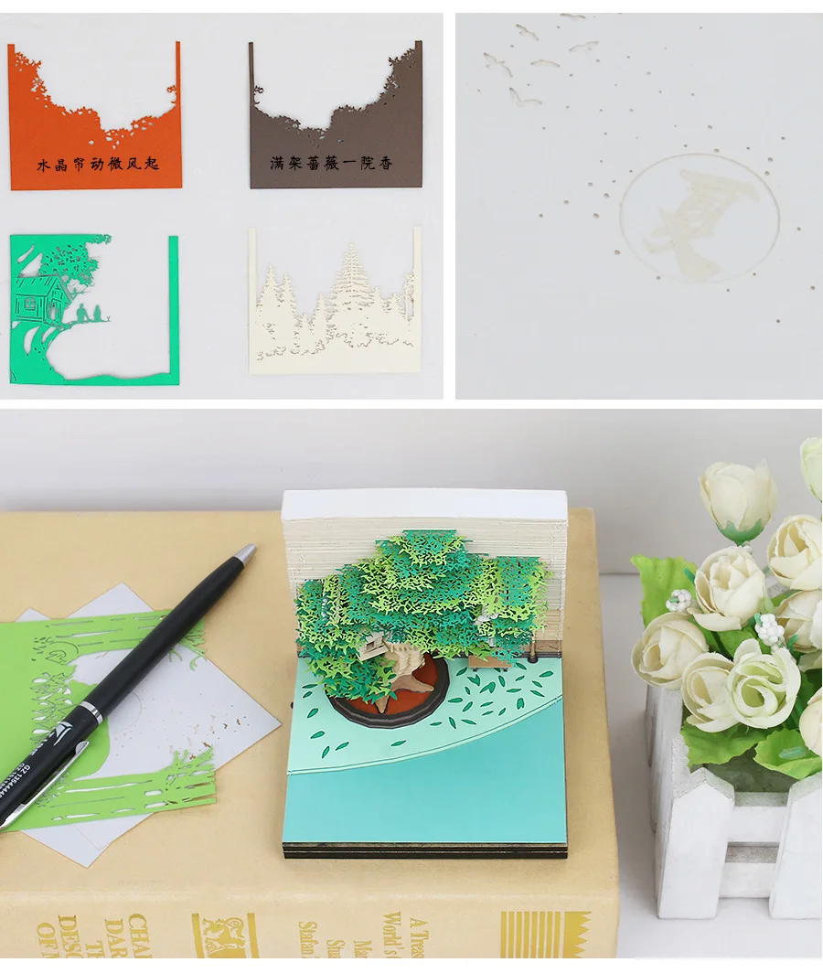 Customized 3D Notepad - Magical Castle for 2023 Gifts