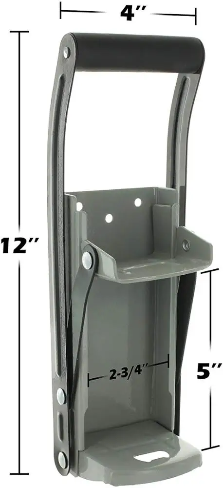 EZ Crush Wall Mount Can Crusher - 12oz Aluminum Pop Beer Can Recycler With Bottle Opener 6 thumbnail image