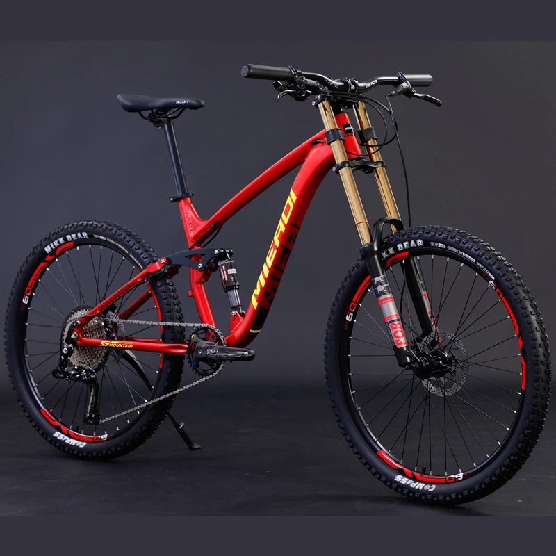 OEM/horquilla delantera de presión de aire personalizada, bicicletas de fibra de carbono de 26/27.5, XNUMX pulgadas, bicicleta de descenso de alta configuración, ciclo de descenso barato