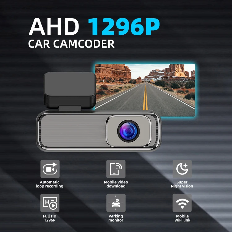 Simple 130° Wide Angle 1296p Video Dash Cam 1.47Inch Ips Screen Wifi Black Box With 256g Memory for Southeast Asian Agents manufacture