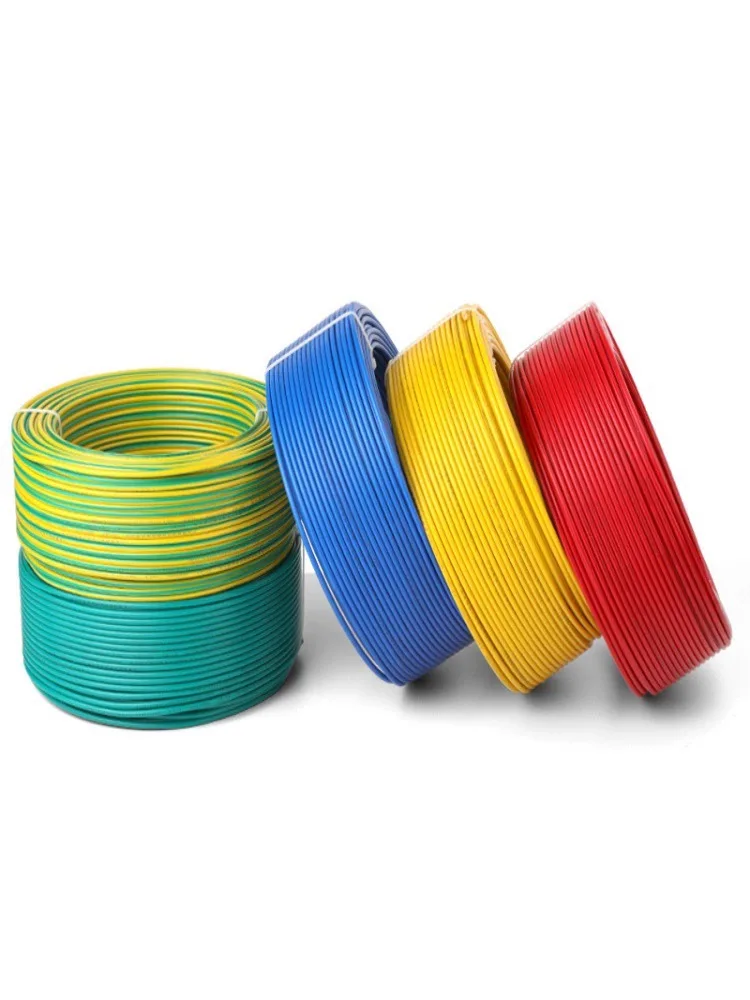 BVR Factory Direkt vertrieb Lieferung von Kupfer kern Single Core 1mm 1,5mm 2,5mm 4mm 6mm 450/750V PVC flexibler ummantelter Draht