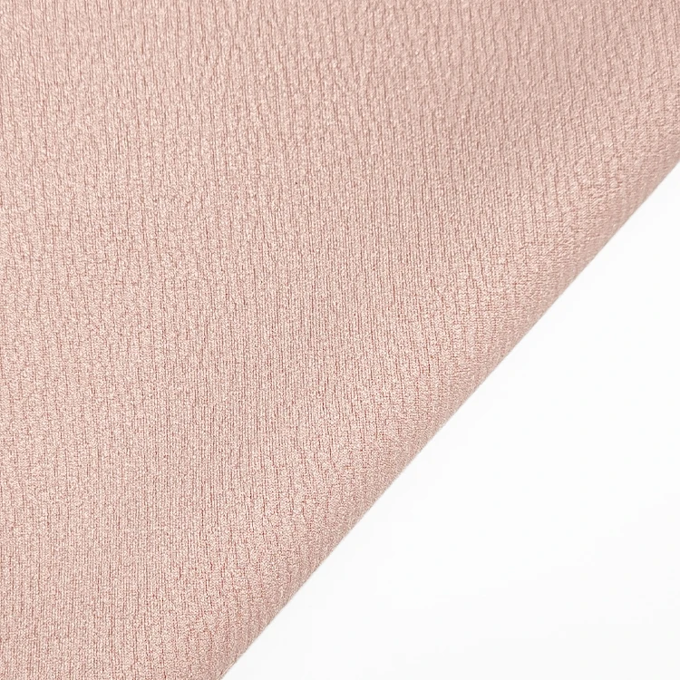 Plain Dyed Stretch Crepe Fabric for Dress, China Wholesale Polyester Thick Crepe Suede Fabrics for Sale/ factory