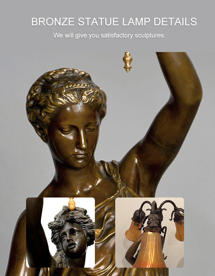 Modern Design Art Cast Indoor Or Outdoor Life Size Bronze Lady Statue