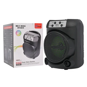 SING-E ZQS1483 1485 Portable 4-Inch Bluetooth Smart Speaker with Light Mini Wireless Caixa De Som Box for Karaoke