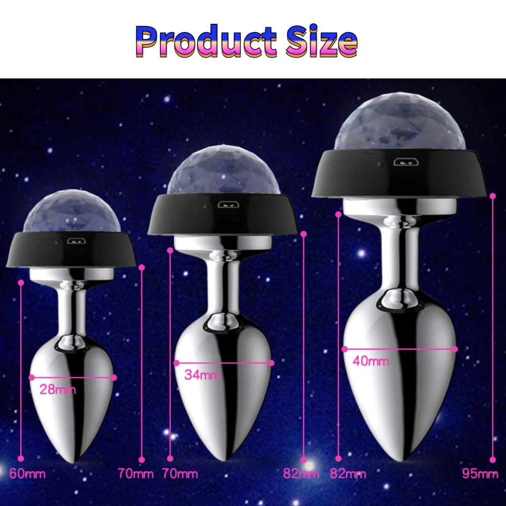 Sound Control LED Luminous ButtPlug Metal Anal Plug Prostata Massager Anal  Sex Toys for Woman Butt plug Anus Stopper| Alibaba.com