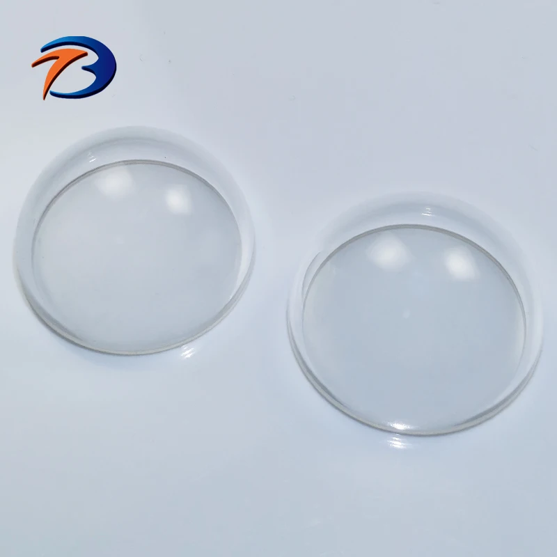 High Transmission Quartz Material BK7 Spherical Glass Dome