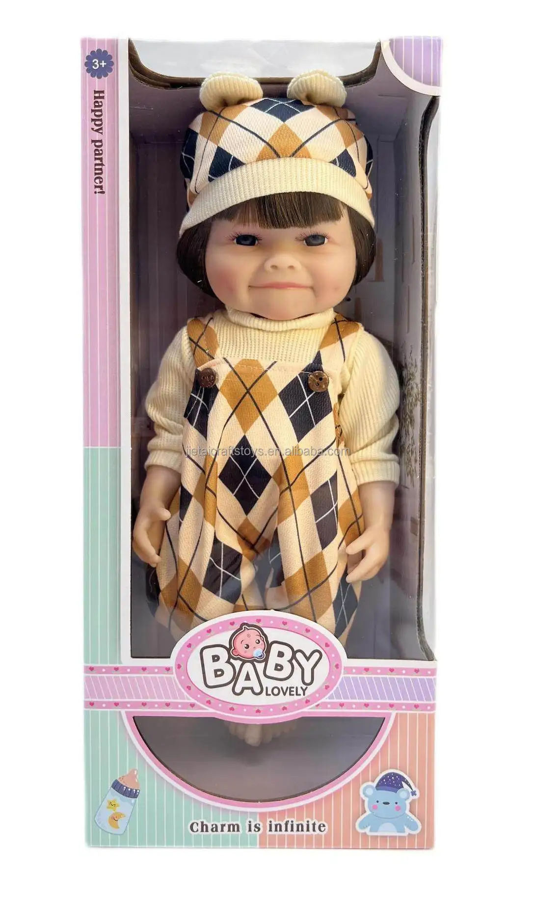 Factory 32 cm Height Lovely Baby Dolls 100% High Quality Vinyl Best Partner for Babies