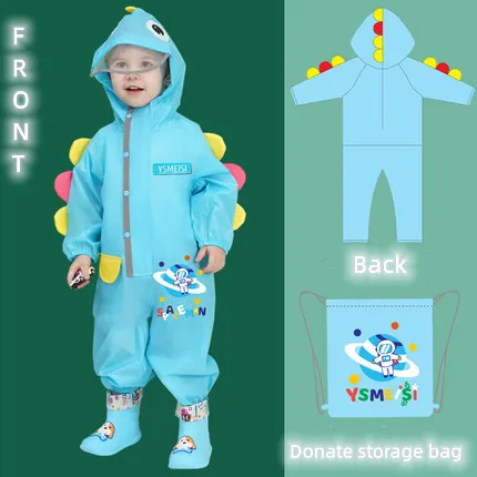 2022 Hot Sale Impermeable EVA Hooded  Rain Gear for Children