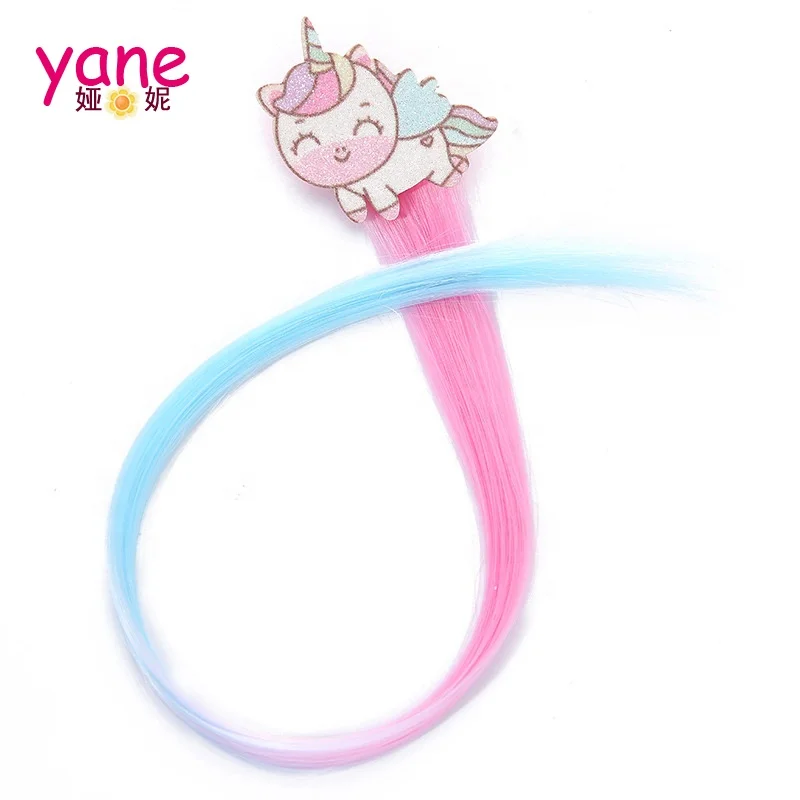 Заколки для волос градиентных цветов, заколки для волос в виде единорога для вечеринки, аксессуары для волос