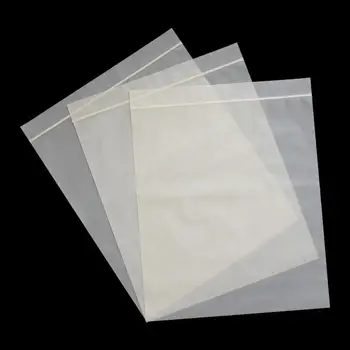Eco-Friendly Recyclable Cornstarch PLA Biodegradable Woven Bags with Zipper LDPE/ BOPP/ PE Material Heat Sealed T-Shirt Storage