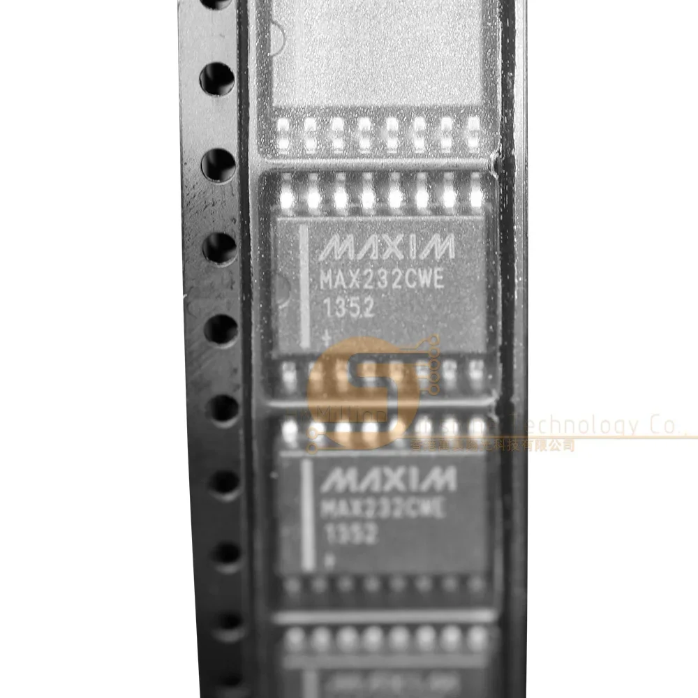 MAX232CWE+T Dual RS-232 Transceiver IC SOP-16 for Serial Communication Industrial Control