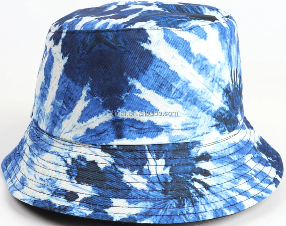 Wholesale Hawaii Men Un Hat Reversible Printed Bucket Hat Large Head Ize Bucket Hat Un hat,10 Pieces