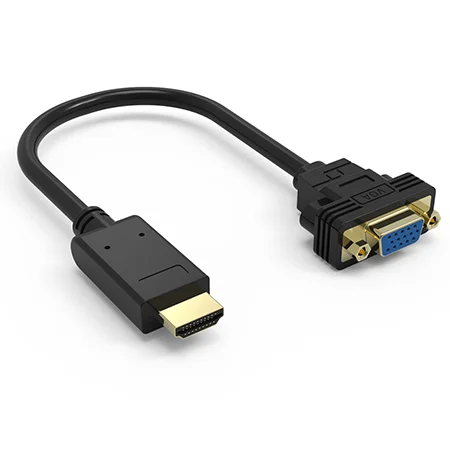 Hdtv To Vga Splitter Adaptador Male To Female Audio Adapter Hdmi To Vga  Convert Cable For Tv - Buy Hdmi To Vga Audio,Hdtv To Smart Tv Converter,Hdmi  To Vga Adapter Product on