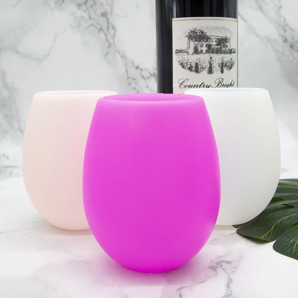 2022 New Custom Design Silicone Wine Glasses with Amazon Hot Selling Silicone Wine Cups Silicone Wine Glass