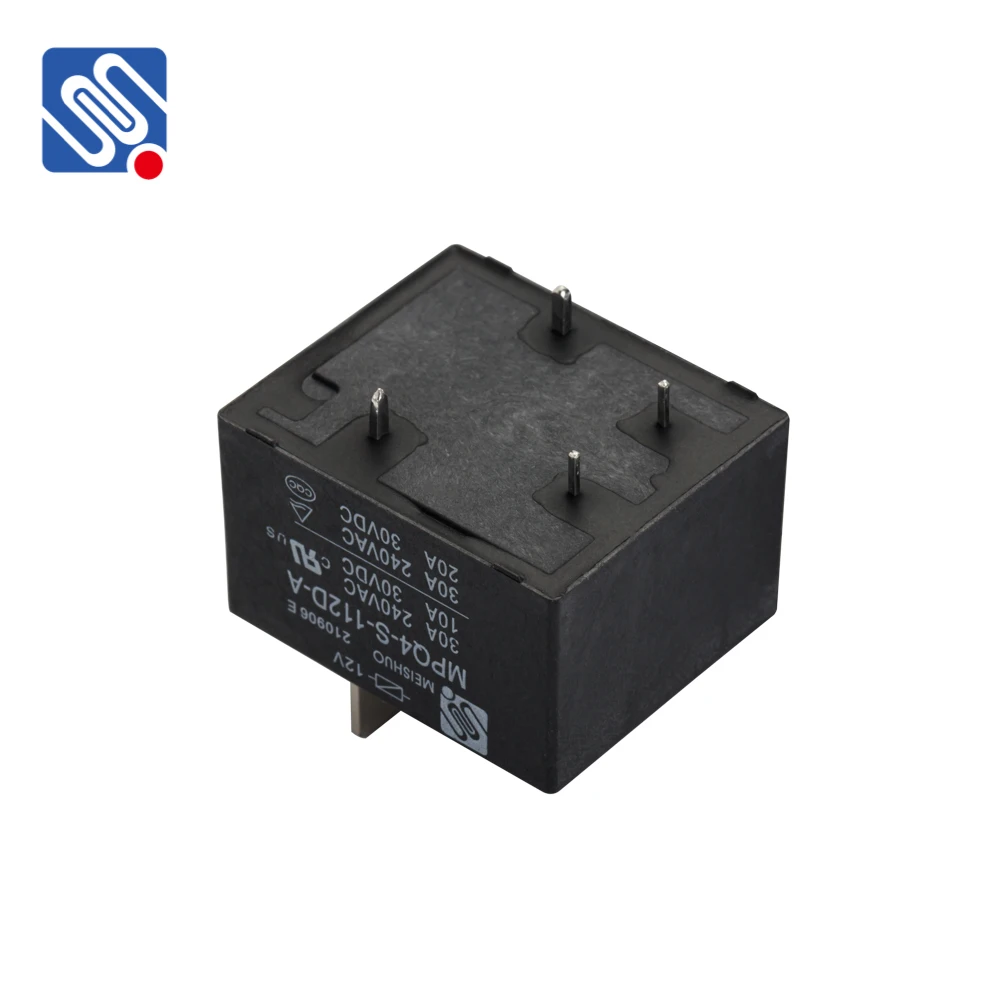 Meishuo Mpq4-s-112d-a 4pins 12 Volt Relay Normally Open 40a Miniature ...