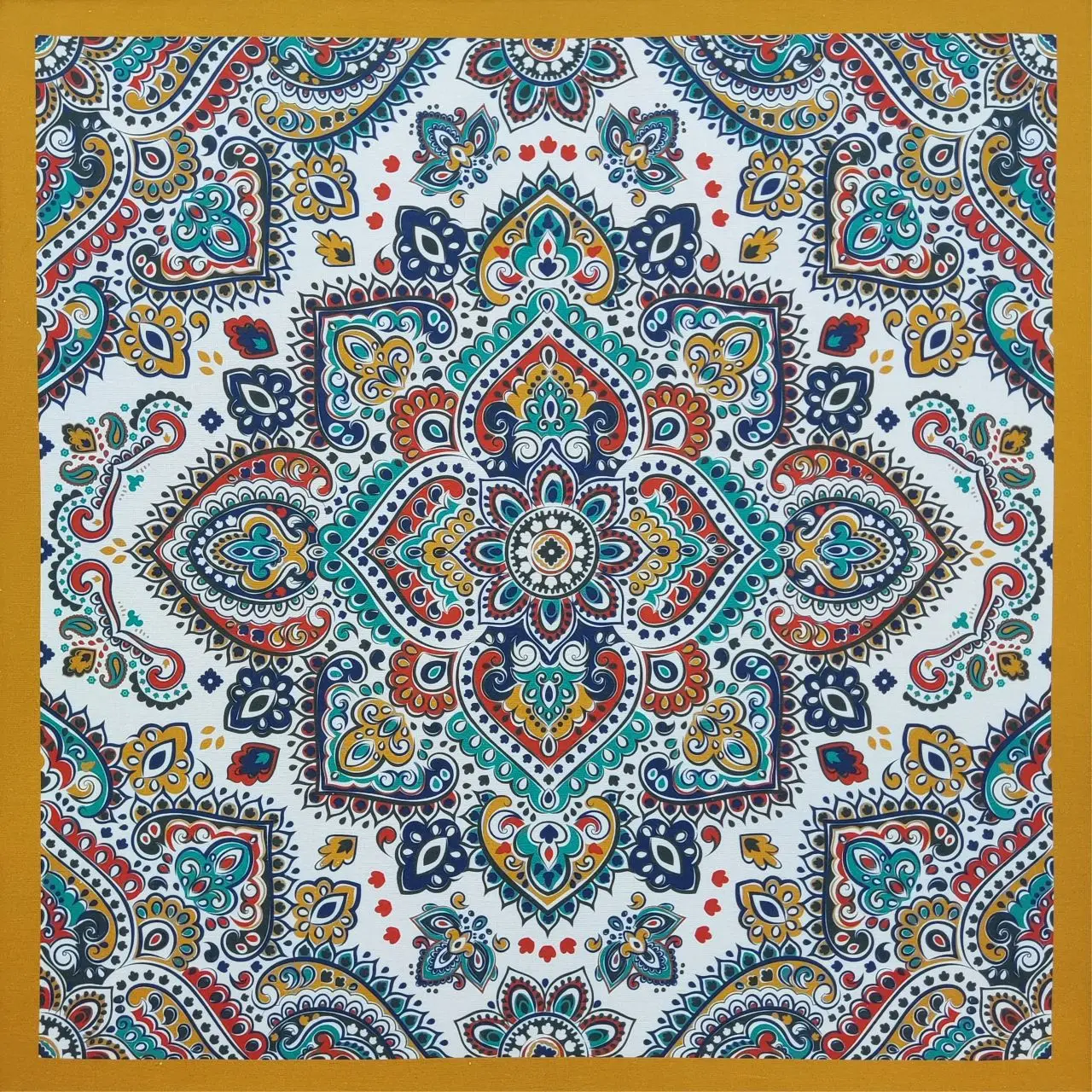 100% хлопковый платок с цветочным принтом