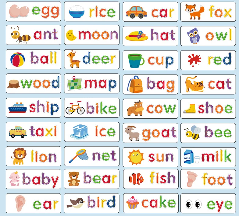 Wooden 52 Letters With English Spelling Words Game Children's ...