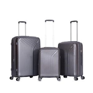 2026 Fashion Lightweight PP Business Trolley Luggage Suitcase 20 24 28 Inch Travel Luggage Set