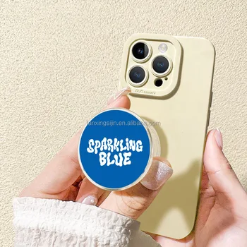 Kpop Support Gifts Acrylic Mobile Phone Holder Phone Grip Poppings Socket with Custom Logo sublimation Phone Grip acrylic