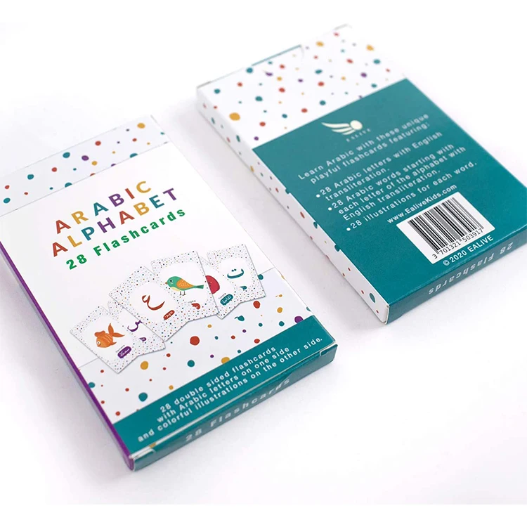 Высокое качество, изготовление на заказ, Арабская флэш-карта, оптовая продажа, флэш-карты с принтом для детей, образовательные